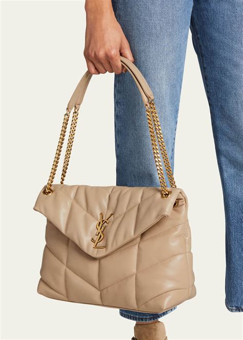 ysl loulou small vs medium|YSL loulou puffer bag large.